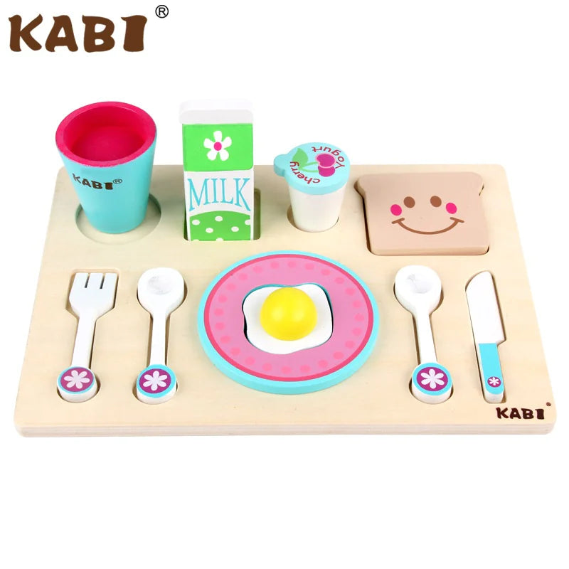 Children's Wooden Play Time Set