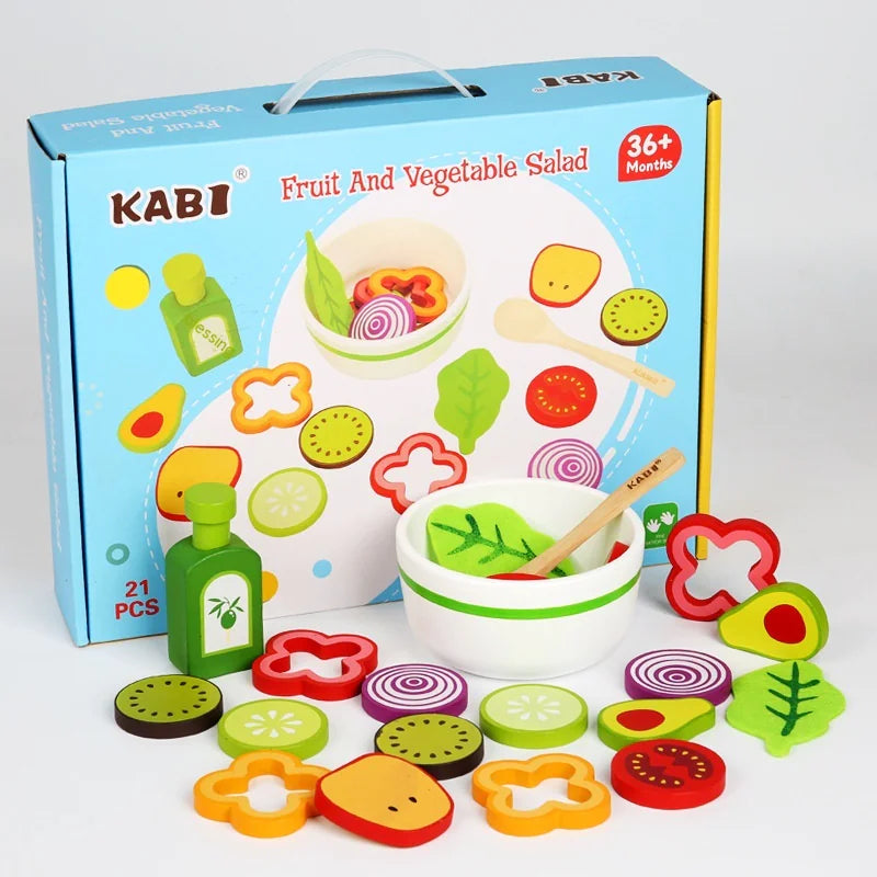 Children's Wooden Play Time Set