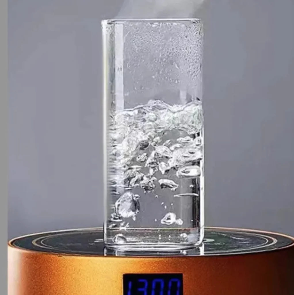 Clear Square Coffee Mug with Lid