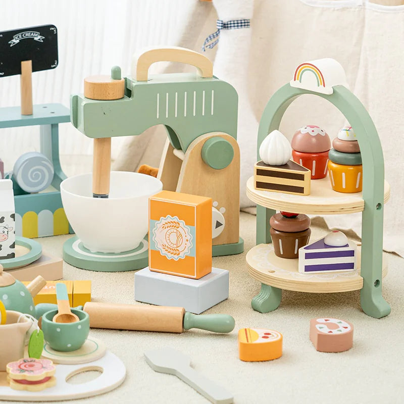 Children's Wooden Play Time Set