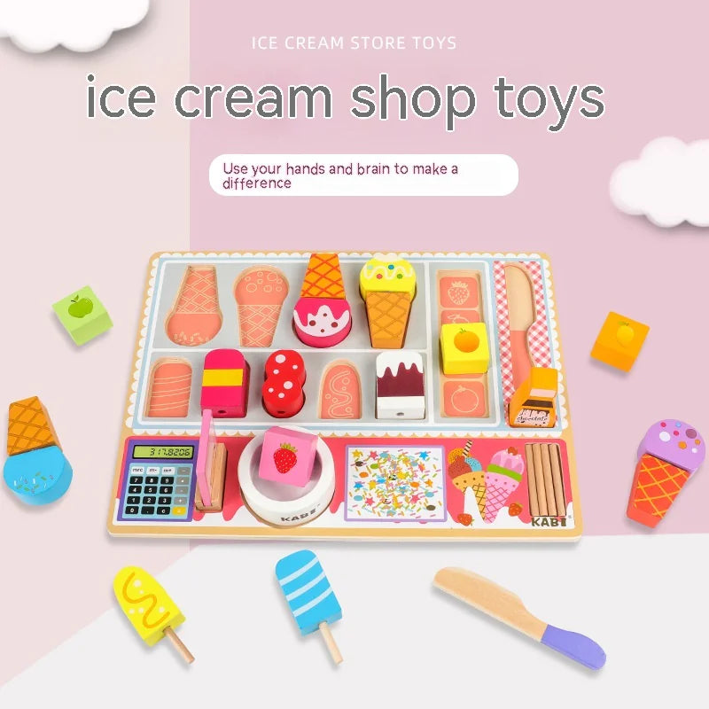 Children's Wooden Play Time Set