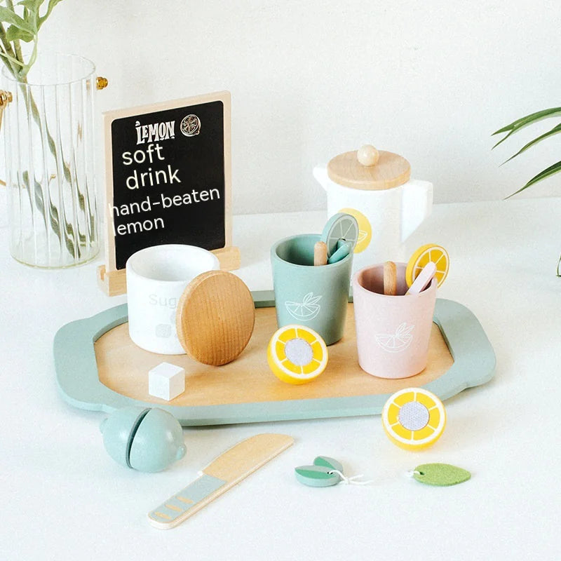 Children's Wooden Play Time Set