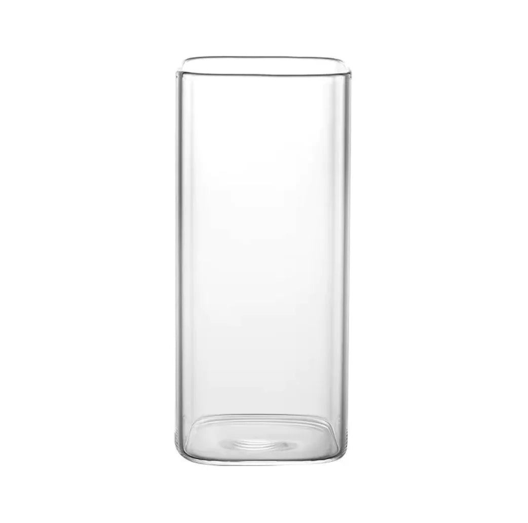 Clear Square Coffee Mug with Lid