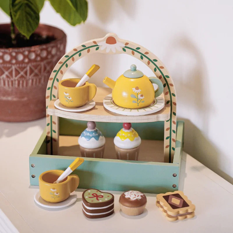 Children's Wooden Play Time Set