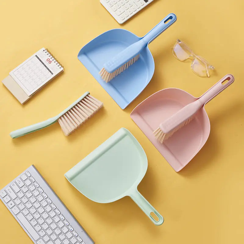 Compact Household Broom and Dustpan Kit